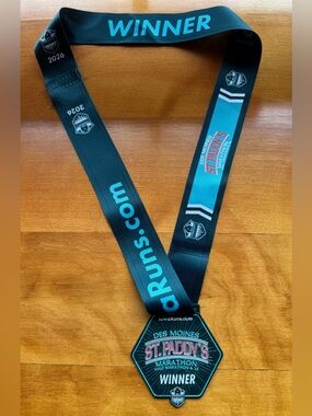 2026 DES MOINES ST. PADDY'S MARATHON HALF & 5K Medal WINNER Award Iowa Runs IA